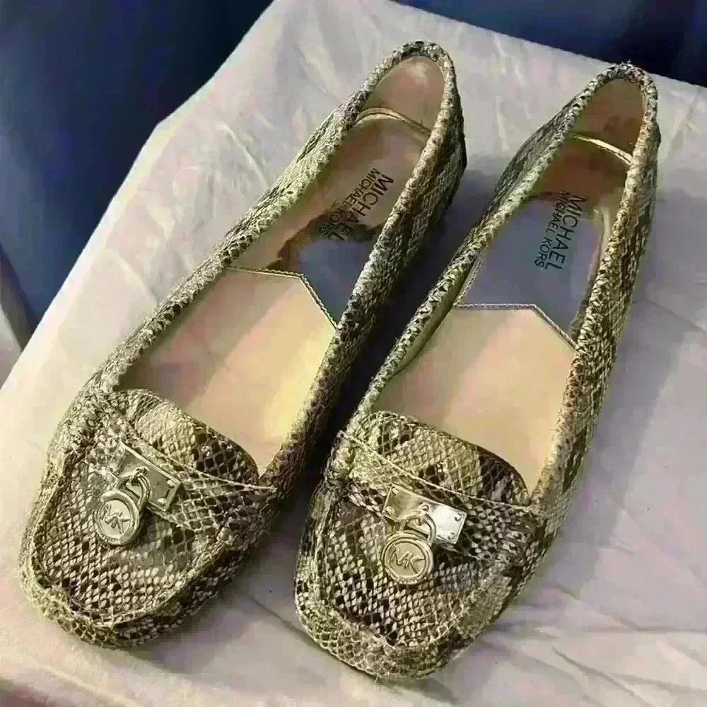 Micheal Kors Snakeskin Flats